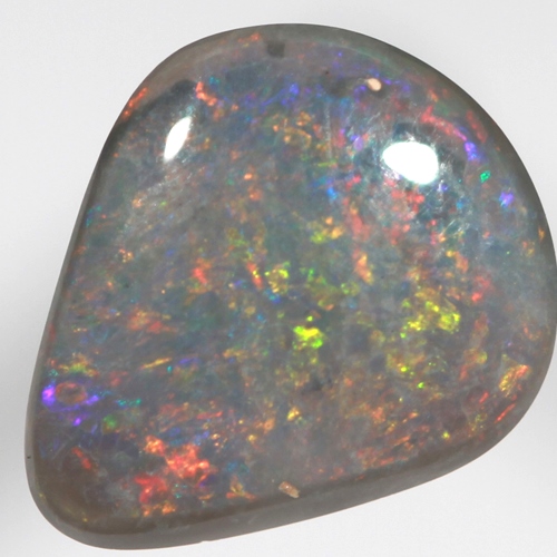 SOLID BLACK OPAL Sparkling fire stars in 3D SEE VIDEO